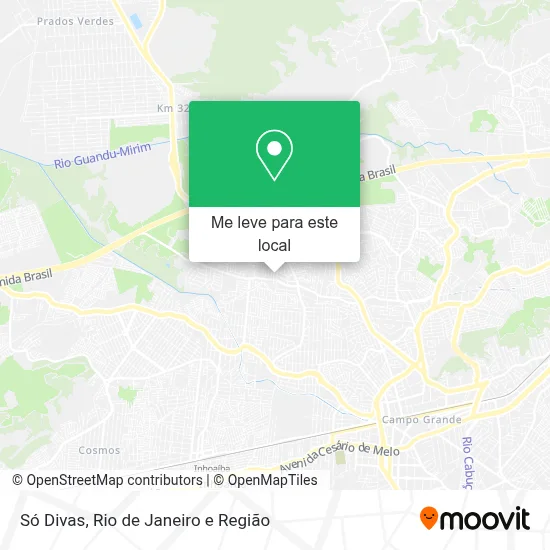Só Divas mapa