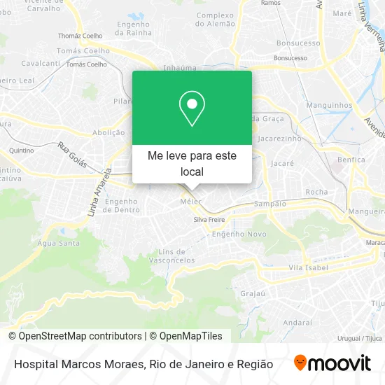 Hospital Marcos Moraes mapa