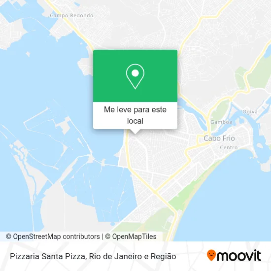 Pizzaria Santa Pizza mapa