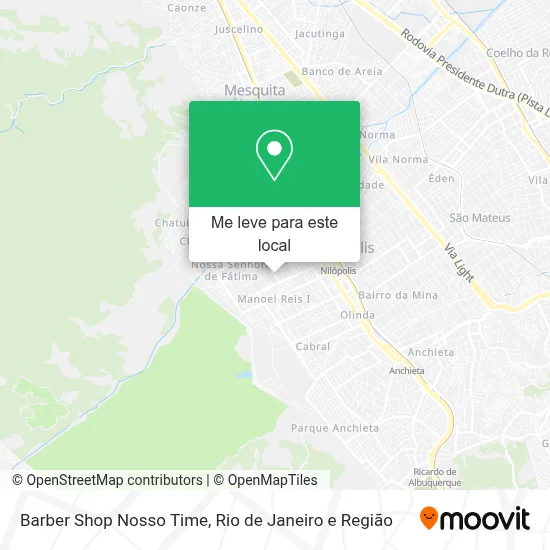 Barber Shop Nosso Time mapa
