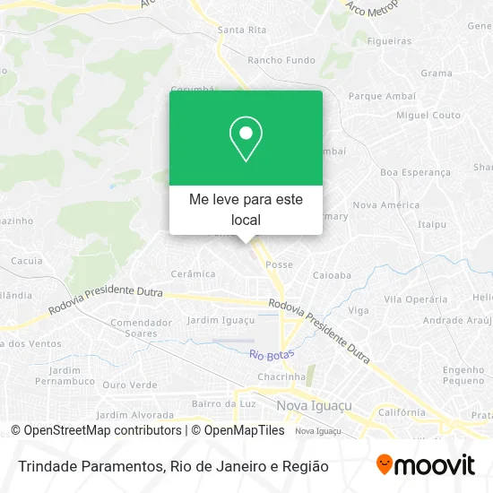 Trindade Paramentos mapa