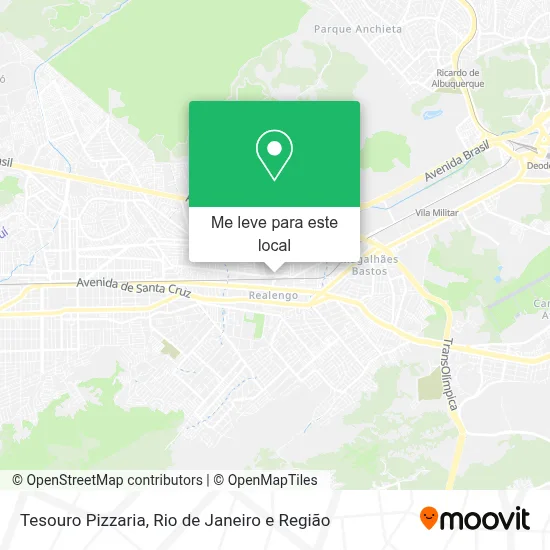 Tesouro Pizzaria mapa