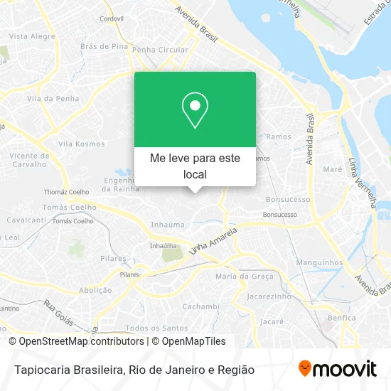 Tapiocaria Brasileira mapa