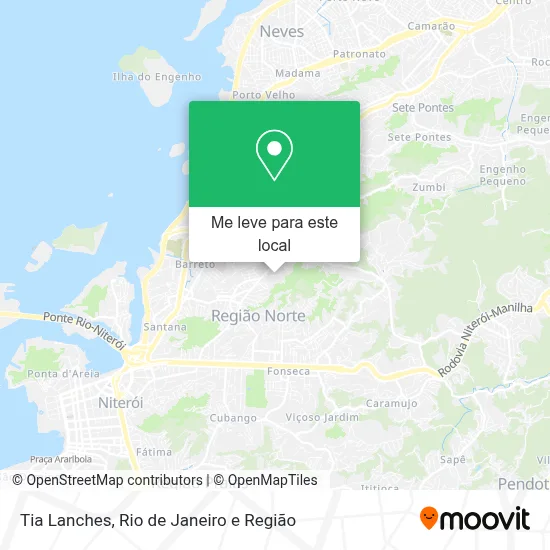 Tia Lanches mapa