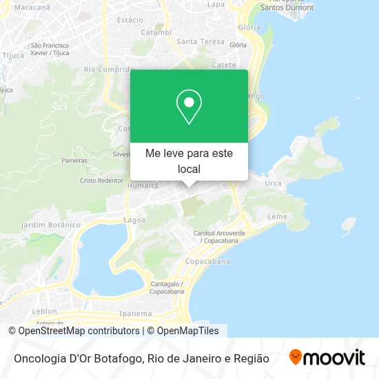 Oncologia D'Or Botafogo mapa