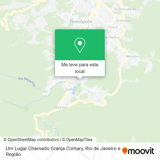 Um Lugar Chamado Granja Comary mapa