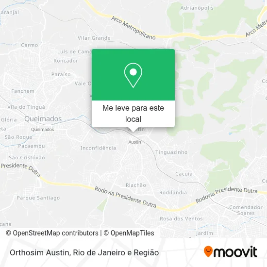 Orthosim Austin mapa