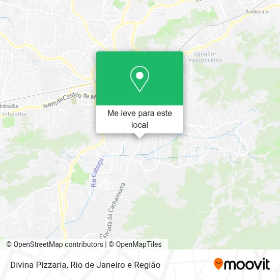 Divina Pizzaria mapa