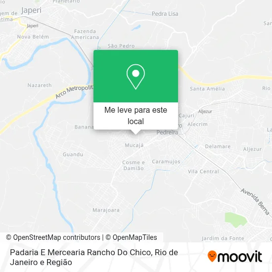 Padaria E Mercearia Rancho Do Chico mapa
