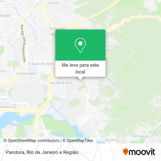 Pandora mapa