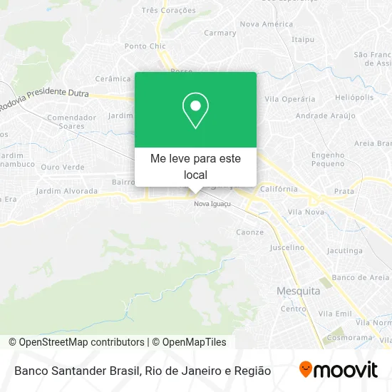 Banco Santander Brasil mapa