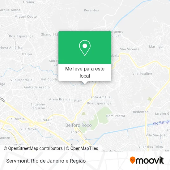 Servmont mapa