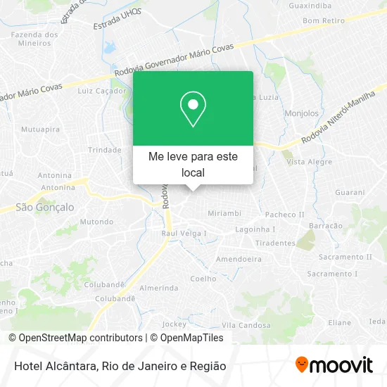 Hotel Alcântara mapa