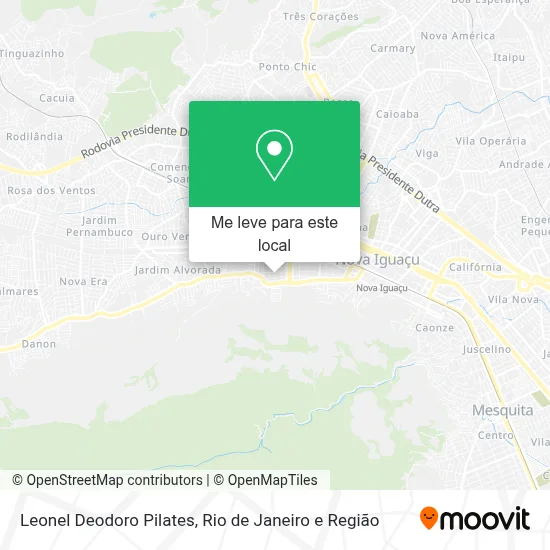 Leonel Deodoro Pilates mapa
