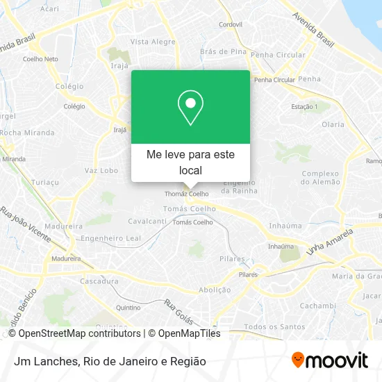 Jm Lanches mapa