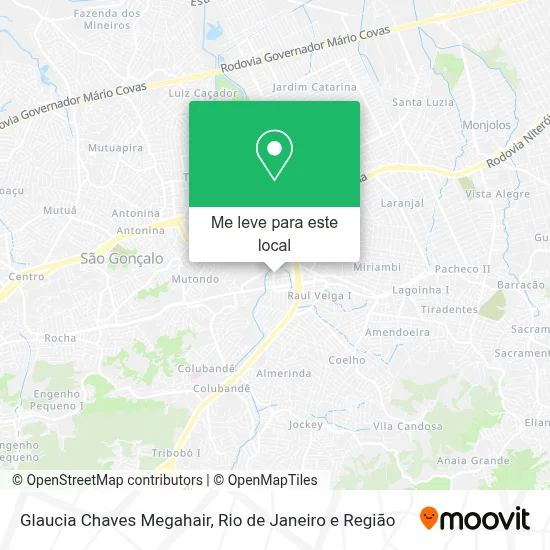Glaucia Chaves Megahair mapa
