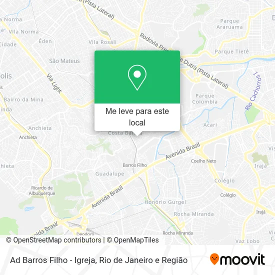 Ad Barros Filho - Igreja mapa