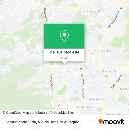 Comunidade Vida mapa