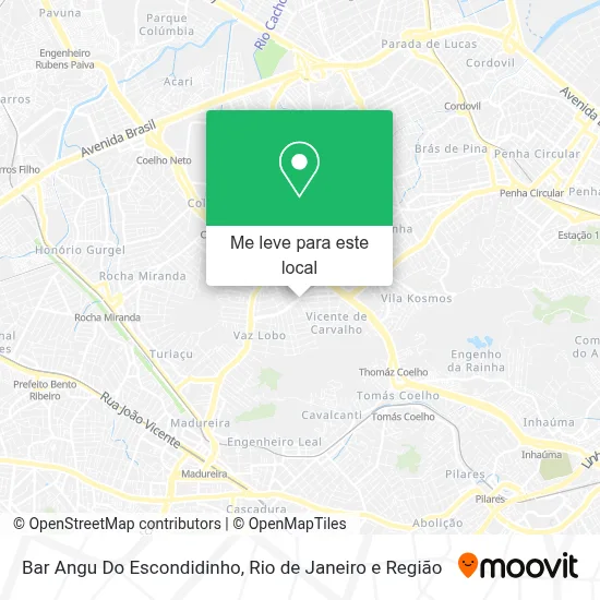 Bar Angu Do Escondidinho mapa