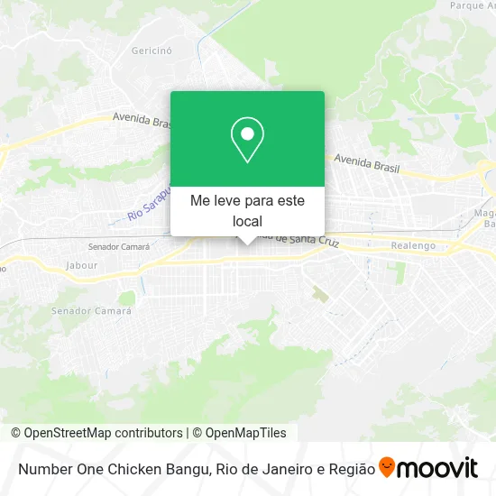 Number One Chicken Bangu mapa