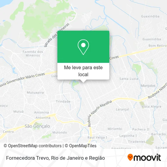 Fornecedora Trevo mapa
