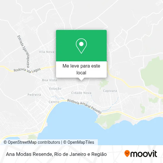 Ana Modas Resende mapa