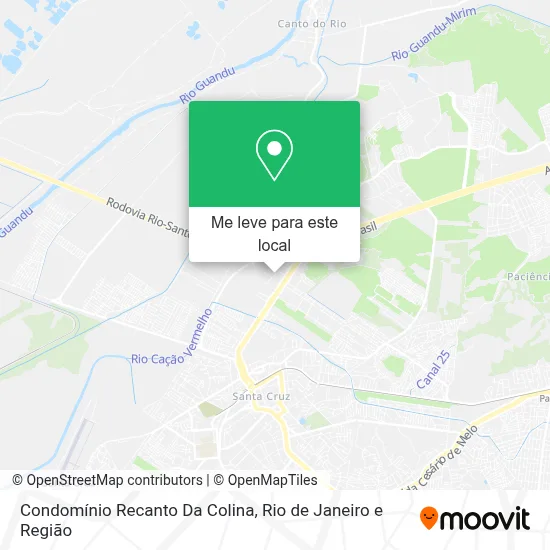 Condomínio Recanto Da Colina mapa