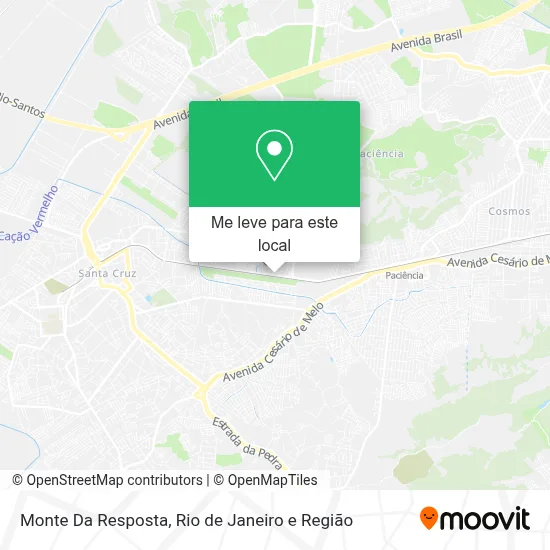 Monte Da Resposta mapa