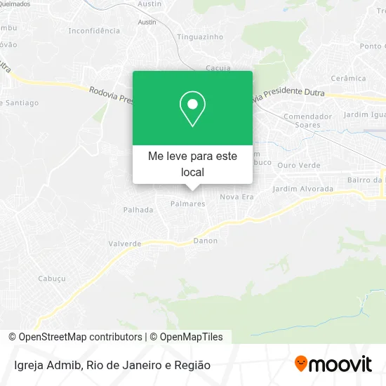 Igreja Admib mapa