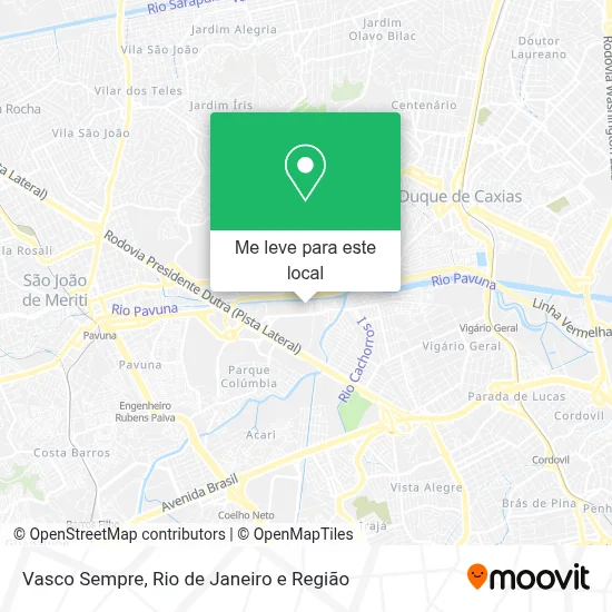 Vasco Sempre mapa