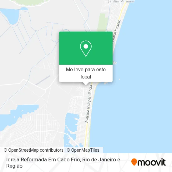 Igreja Reformada Em Cabo Frio mapa