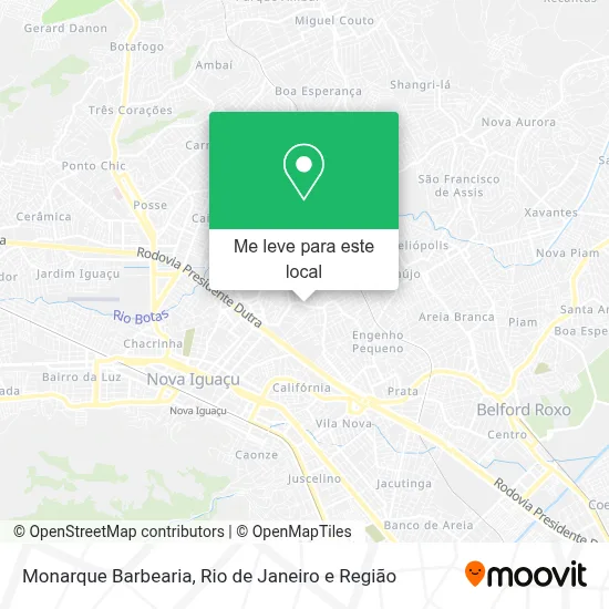 Monarque Barbearia mapa