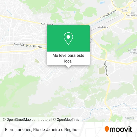 Ella's Lanches mapa