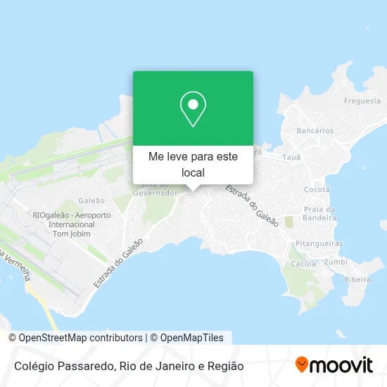 Colégio Passaredo mapa