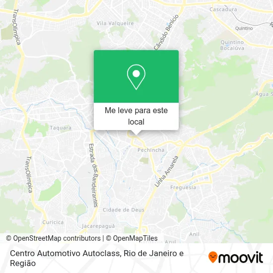 Centro Automotivo Autoclass mapa