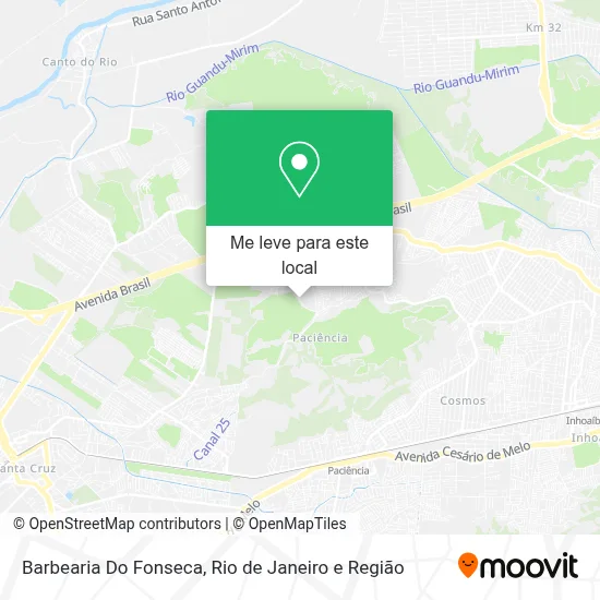 Barbearia Do Fonseca mapa