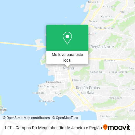 UFF - Campus Do Mequinho mapa