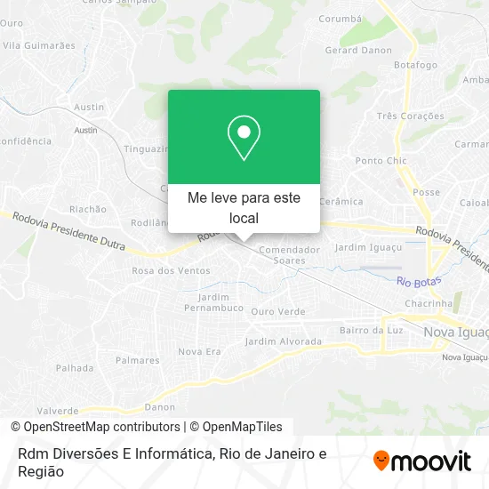 Rdm Diversões E Informática mapa