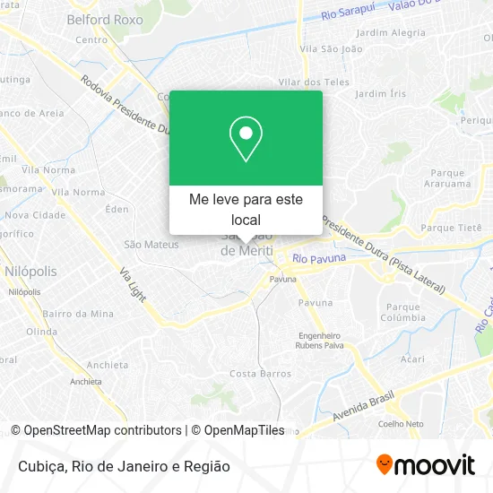 Cubiça mapa