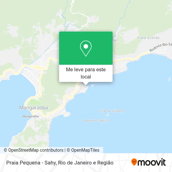 Praia Pequena - Sahy mapa