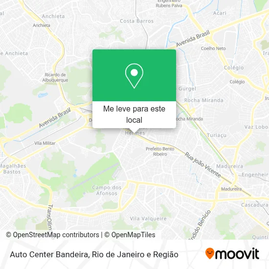 Auto Center Bandeira mapa