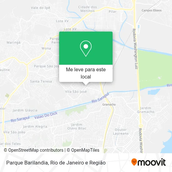 Parque Barilandia mapa