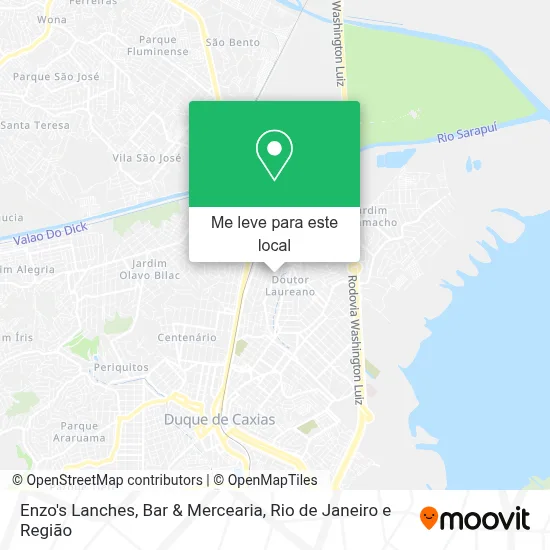 Enzo's Lanches, Bar & Mercearia mapa