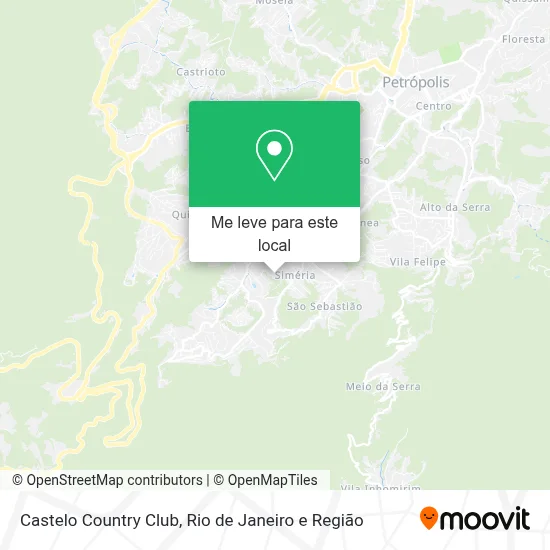 Castelo Country Club mapa