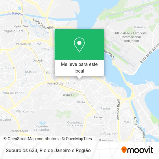 Subúrbios 633 mapa