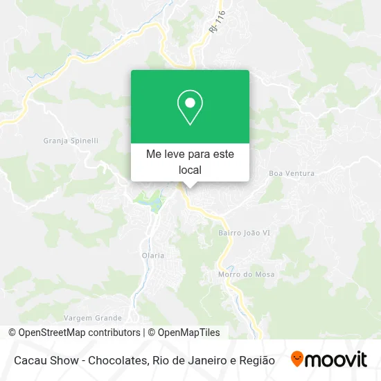 Cacau Show - Chocolates mapa