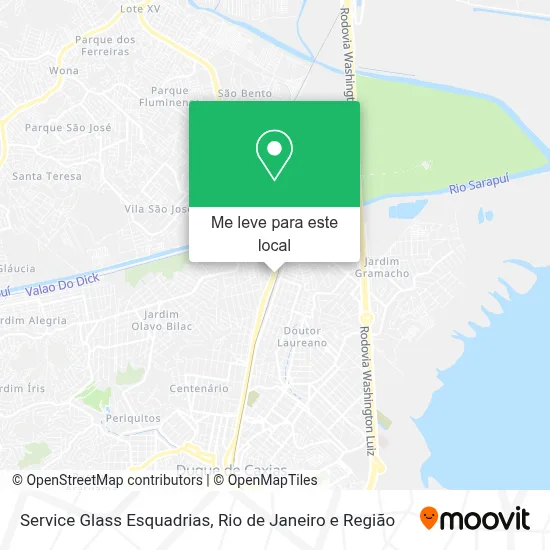 Service Glass Esquadrias mapa