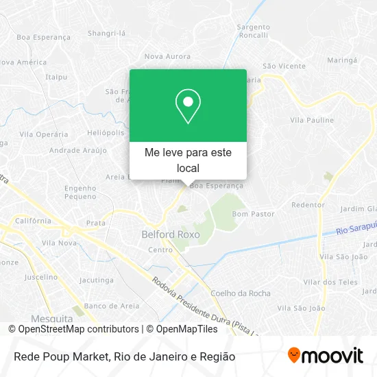 Rede Poup Market mapa