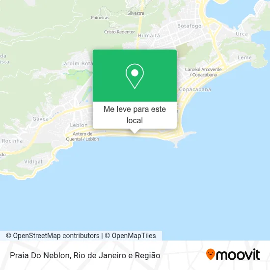 Praia Do Neblon mapa