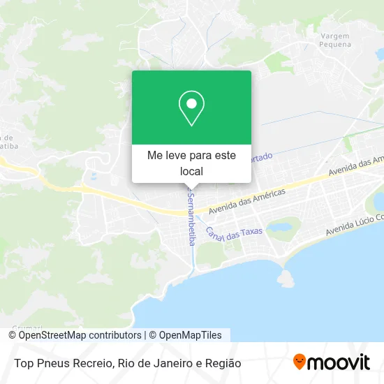 Top Pneus Recreio mapa